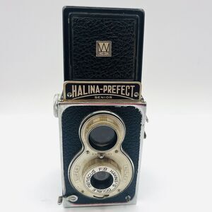 VTG 1940s Box Camera Halina Prefect Senior Photography Hakings Double TLR Reflex